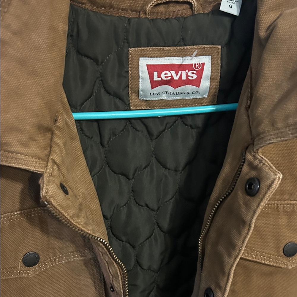 Levi's Men's Tan Military Jacket - Picture 5 of 5